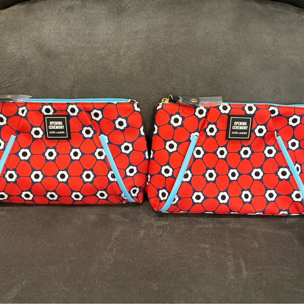 Opening Ceremony x Estée Lauder Red Floral Cosmetic Pouch’s